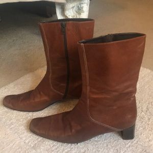 Cole Haan Italian leather cognac boots 10B